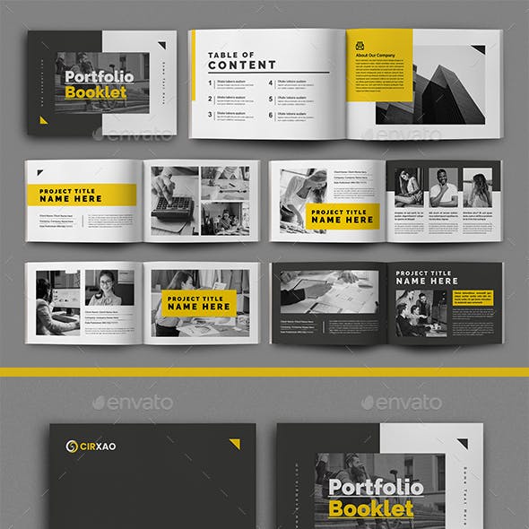 Portfolio Booklet Template